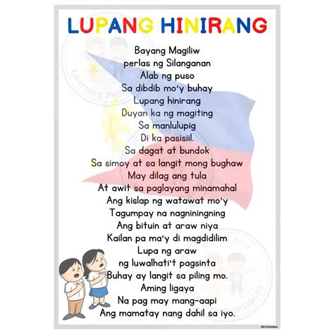 lupang hinirang lyrics pdf|LUPANG HINIRANG with Lyrics .